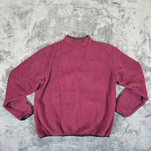 Vintage Helly Hansen 1/4 Button Fleece Sweater Size XL Purple - Picture 6 of 7